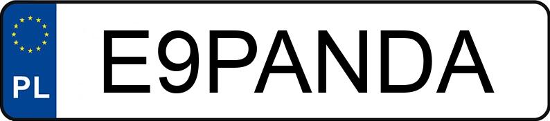 Numer rejestracyjny E9PANDA posiada BMW 730 Diesel DPF MR`15 E6 G11/G12 xDrive Steptronic