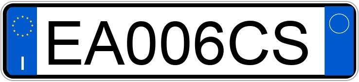 Numer rejestracyjny EA006CS posiada SEAT Leon 2a serie
