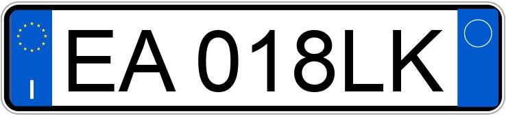 Numer rejestracyjny EA018LK posiada VOLKSWAGEN Golf 6a serie