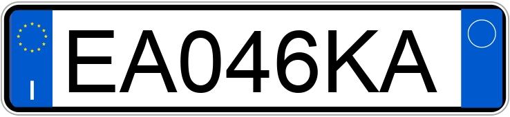 Numer rejestracyjny EA046KA posiada ALFA ROMEO MiTo