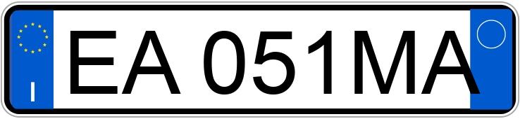 Numer rejestracyjny EA051MA posiada BMW Z4