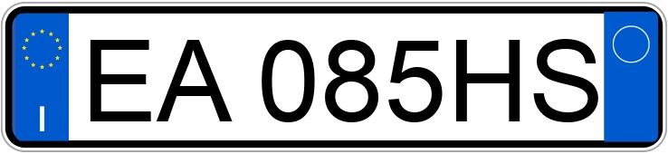 Numer rejestracyjny EA085HS posiada FIAT Punto 3a serie Numer rejestracyjny EA085HS posiada FIAT Punto 3a serie