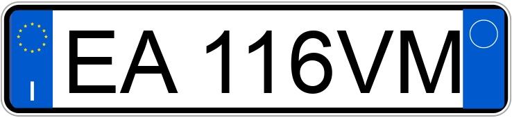 Numer rejestracyjny EA116VM posiada OPEL Corsa 4a serie