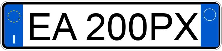 Numer rejestracyjny EA200PX posiada PEUGEOT 3008 1a serie