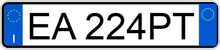 Numer rejestracyjny EA224PT posiada VOLKSWAGEN Golf 6a serie Numer rejestracyjny EA224PT posiada VOLKSWAGEN Golf 6a serie