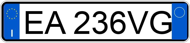 Numer rejestracyjny EA236VG posiada PEUGEOT 206 Numer rejestracyjny EA236VG posiada PEUGEOT 206