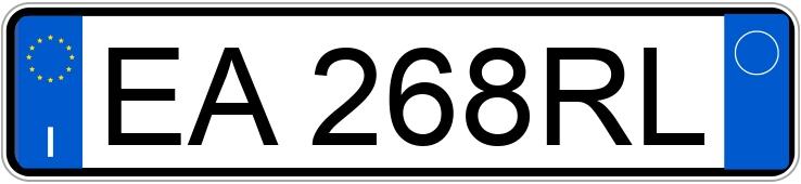 Numer rejestracyjny EA268RL posiada ALFA ROMEO MiTo