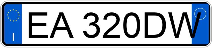 Numer rejestracyjny EA320DW posiada FIAT Punto Evo