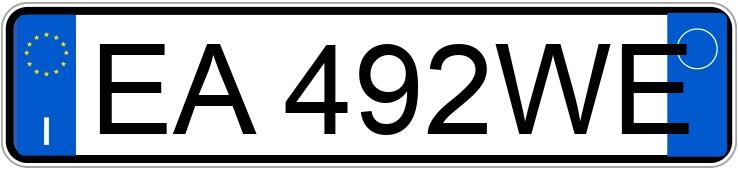 Numer rejestracyjny EA492WE posiada FORD Fiesta 6a serie