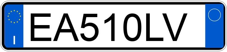 Numer rejestracyjny EA510LV posiada OPEL Corsa 4a serie