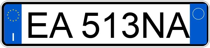 Numer rejestracyjny EA513NA posiada FIAT Punto Evo