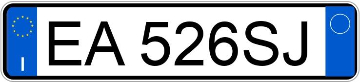 Numer rejestracyjny EA526SJ posiada OPEL Astra 4a serie