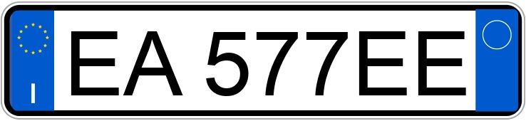 Numer rejestracyjny EA577EE posiada TOYOTA Aygo 1a serie Numer rejestracyjny EA577EE posiada TOYOTA Aygo 1a serie