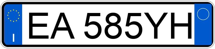 Numer rejestracyjny EA585YH posiada CITROEN C3 2a serie