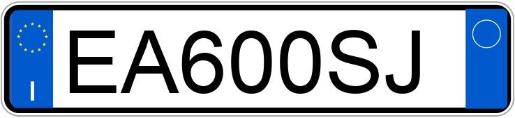 Numer rejestracyjny EA600SJ posiada CITROEN C3 Picasso