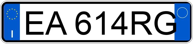 Numer rejestracyjny EA614RG posiada CHEVROLET Spark