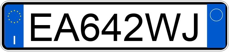 Numer rejestracyjny EA642WJ posiada VOLKSWAGEN Golf 6a serie Numer rejestracyjny EA642WJ posiada VOLKSWAGEN Golf 6a serie