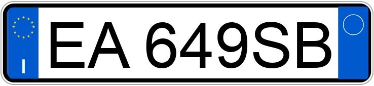 Numer rejestracyjny EA649SB posiada DACIA Duster 1a serie