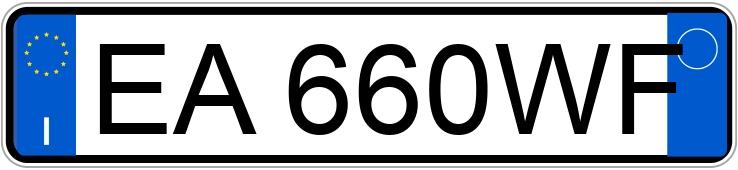 Numer rejestracyjny EA660WF posiada FIAT Panda 2a serie Numer rejestracyjny EA660WF posiada FIAT Panda 2a serie