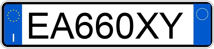 Numer rejestracyjny EA660XY posiada AUDI A3 2a serie Numer rejestracyjny EA660XY posiada AUDI A3 2a serie