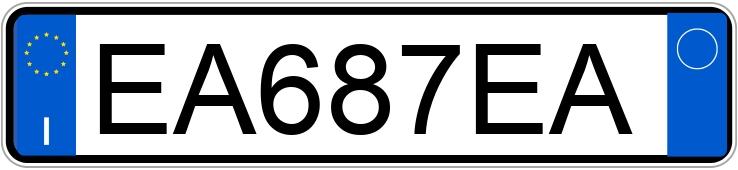 Numer rejestracyjny EA687EA posiada FIAT Punto 3a serie