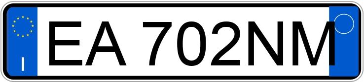 Numer rejestracyjny EA702NM posiada FIAT Punto Evo