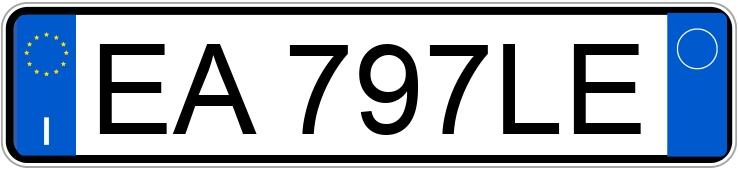 Numer rejestracyjny EA797LE posiada SMART fortwo 1a serie