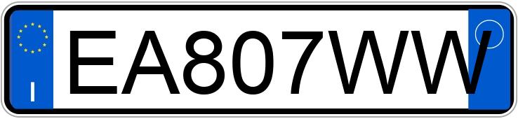 Numer rejestracyjny EA807WW posiada MINI Mini 3a serie