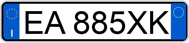 Numer rejestracyjny EA885XK posiada VOLKSWAGEN Golf 6a serie