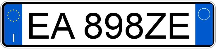 Numer rejestracyjny EA898ZE posiada CITROEN C3 2a serie