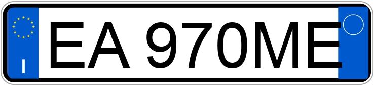 Numer rejestracyjny EA970ME posiada FIAT Punto Evo