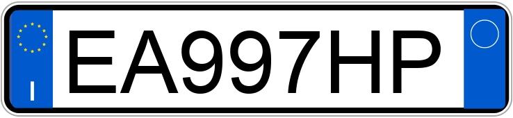 Numer rejestracyjny EA997HP posiada FIAT Punto Evo