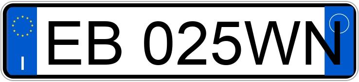 Numer rejestracyjny EB025WN posiada FIAT 500 Numer rejestracyjny EB025WN posiada FIAT 500