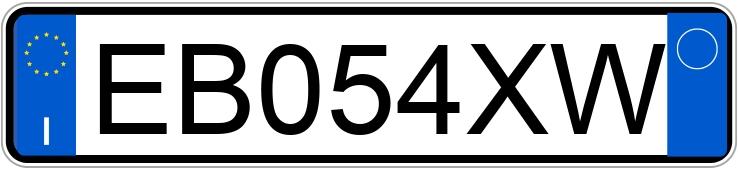 Numer rejestracyjny EB054XW posiada LANCIA Ypsilon 2a serie
