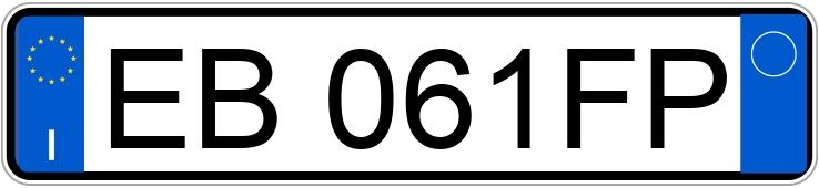 Numer rejestracyjny EB061FP posiada FIAT Punto Evo