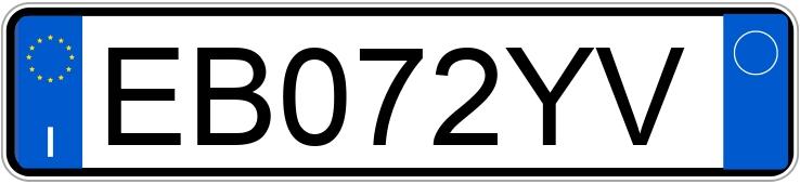 Numer rejestracyjny EB072YV posiada VOLKSWAGEN Golf 6a serie Numer rejestracyjny EB072YV posiada VOLKSWAGEN Golf 6a serie