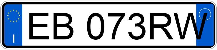 Numer rejestracyjny EB073RW posiada HYUNDAI i20