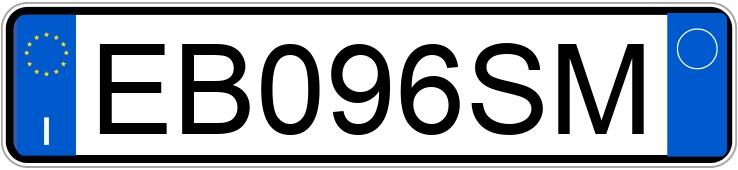 Numer rejestracyjny EB096SM posiada ALFA ROMEO MiTo