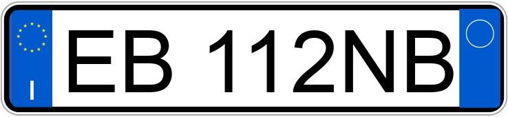 O número de registro EB112NB tem BMW X1