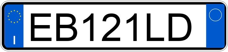 Numer rejestracyjny EB121LD posiada LAND ROVER RR Evoque 1a serie