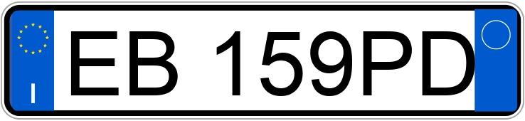 Numer rejestracyjny EB159PD posiada FIAT Punto 3a serie