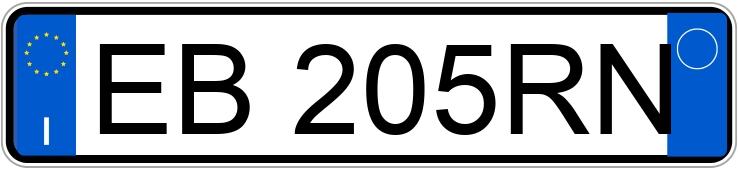 Numer rejestracyjny EB205RN posiada FIAT 500 Numer rejestracyjny EB205RN posiada FIAT 500