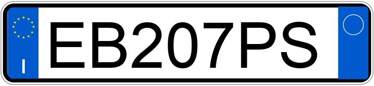 Numer rejestracyjny EB207PS posiada MINI Mini 3a serie