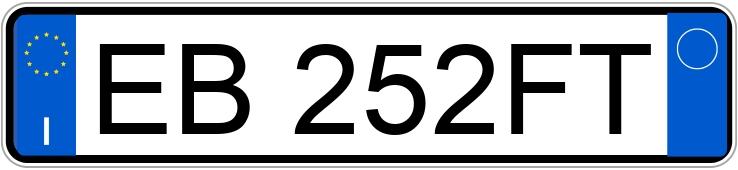 Numer rejestracyjny EB252FT posiada VOLKSWAGEN Passat 6a serie