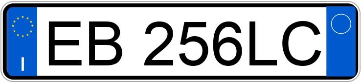 Numer rejestracyjny EB256LC posiada TOYOTA Verso