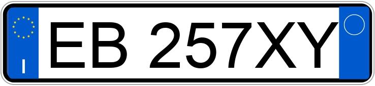 Numer rejestracyjny EB257XY posiada VOLKSWAGEN Golf 6a serie