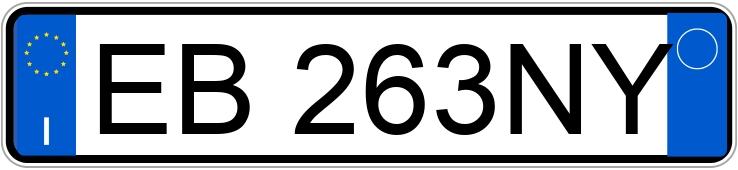 Numer rejestracyjny EB263NY posiada LANCIA Ypsilon 2a serie