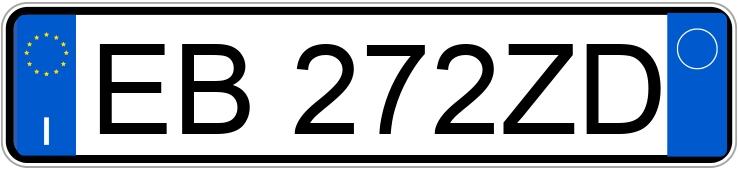 Numer rejestracyjny EB272ZD posiada mercedes classe b