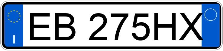 Numer rejestracyjny EB275HX posiada VOLKSWAGEN Golf 6a serie