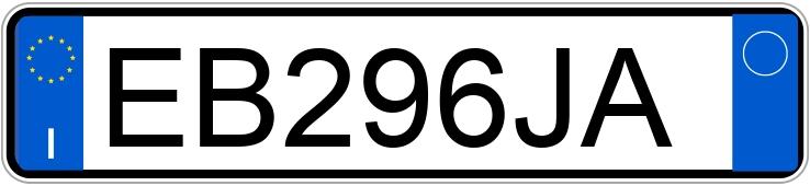 Pirat drogowy w pojeździe o numerach rejestracyjnych EB296JA